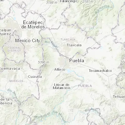 Map showing location of Cholula (19.064060, -98.303520)