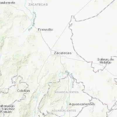 Map showing location of Cieneguitas (22.713630, -102.493170)