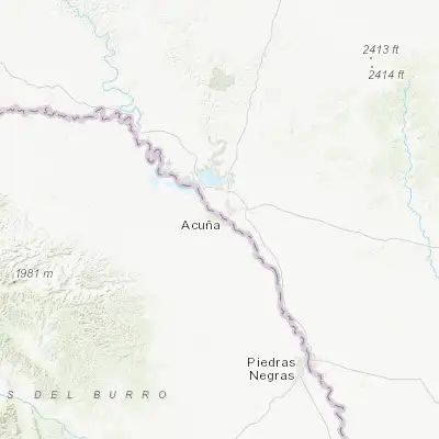 Map showing location of Ciudad Acuña (29.323220, -100.952170)