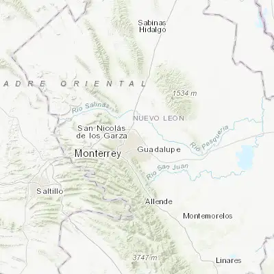 Map showing location of Ciudad Apodaca (25.781950, -100.188390)