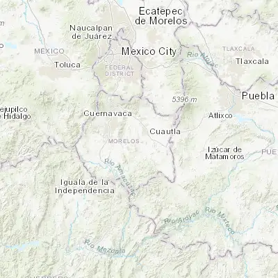 Map showing location of Ciudad Ayala (18.766940, -98.982220)