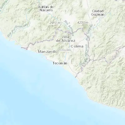 Map showing location of Ciudad de Armería (18.937800, -103.964170)