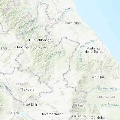 Map showing location of Ciudad de Tlatlauquitepec (19.852780, -97.495280)