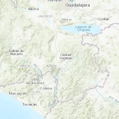 Map showing location of Ciudad Guzmán (19.704660, -103.461700)