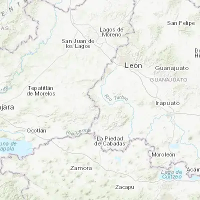 Map showing location of Ciudad Manuel Doblado (20.728880, -101.952260)