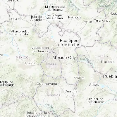 Map showing location of Ciudad Nezahualcoyotl (19.400610, -99.014830)