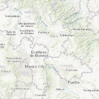 Map showing location of Ciudad Sahagun (19.775570, -98.574710)
