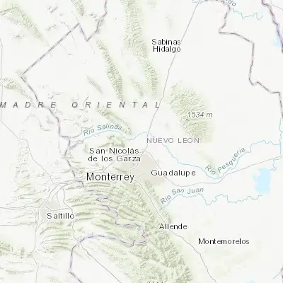 Map showing location of Ciudad Satélite del Norte (25.914480, -100.265420)