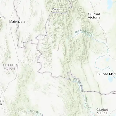 Map showing location of Ciudad Tula (22.997320, -99.711010)