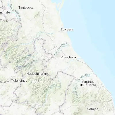 Map showing location of Coatzintla (20.486990, -97.468230)