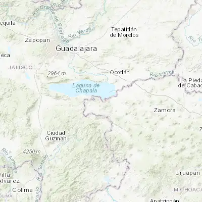 Map showing location of Cojumatlán de Régules (20.118580, -102.851820)