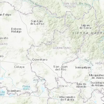 Map showing location of Colón (20.783230, -100.051490)