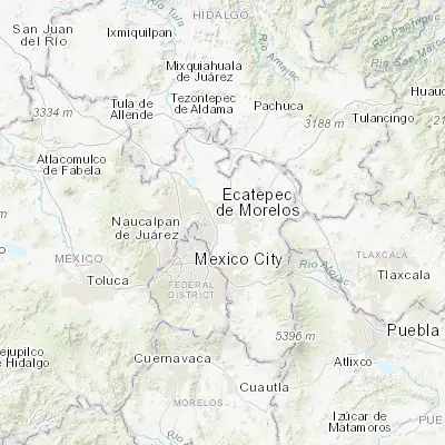 Map showing location of Colonia el Salado (19.583890, -98.991390)
