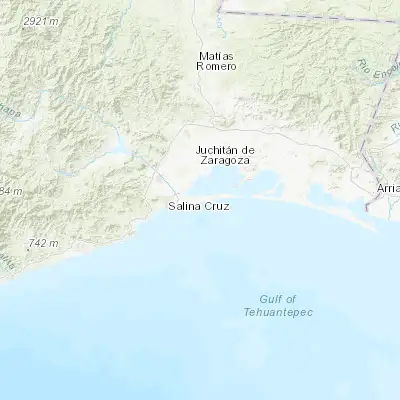 Map showing location of Colonia Juárez (16.209670, -95.027220)