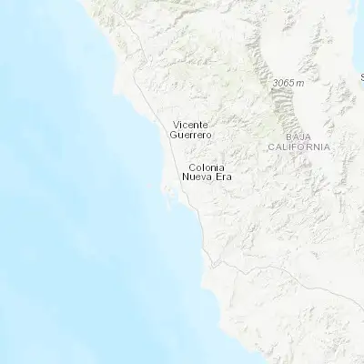 Map showing location of Colonia Nueva Era (30.506670, -115.922500)
