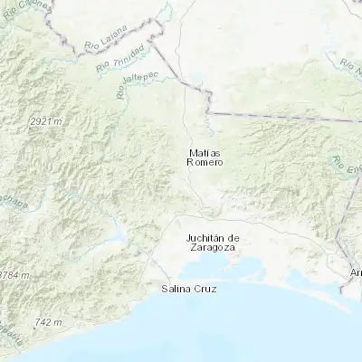 Map showing location of Colonia Progreso (16.801110, -95.079720)