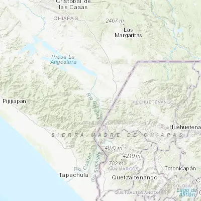 Map showing location of Comalapa (15.659240, -92.142370)