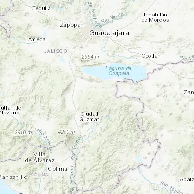 Map showing location of Concepción de Buenos Aires (19.978220, -103.259810)