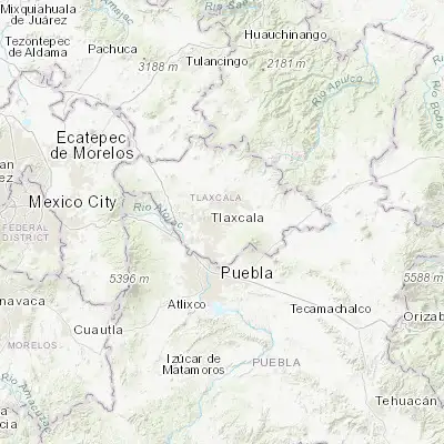 Map showing location of Contla (19.329320, -98.166400)