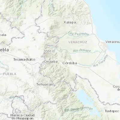 Map showing location of Córdoba (Santa Leticia) (18.908610, -96.978890)