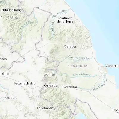 Map showing location of Cosautlán (19.331960, -96.990300)
