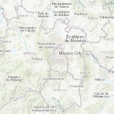 Map showing location of Coyoacán (19.346700, -99.161740)