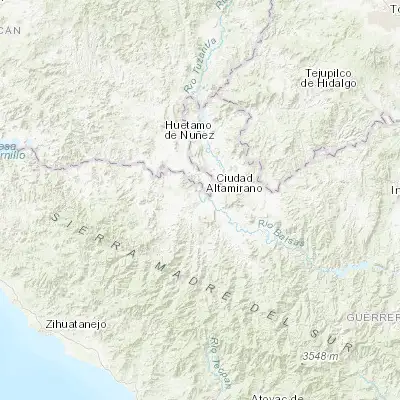Map showing location of Coyuca de Catalán (18.326140, -100.698980)