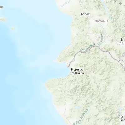 Map showing location of Cruz de Huanacaxtle (20.754150, -105.377340)