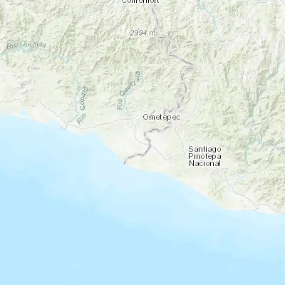 Map showing location of Cuajinicuilapa (16.473470, -98.413890)