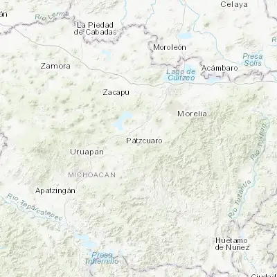 Map showing location of Cuanajo (19.484850, -101.507940)