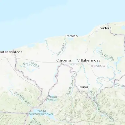 Map showing location of Cucuyulapa Primera Sección (17.990820, -93.256190)