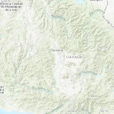 Map showing location of Cuilapan de Guerrero (16.977560, -96.780810)