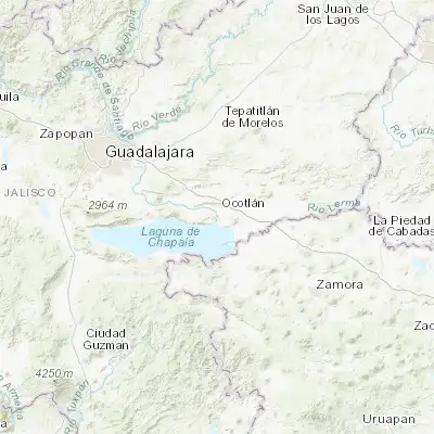 Map showing location of Cuitzeo (La Estancia) (20.342780, -102.783890)