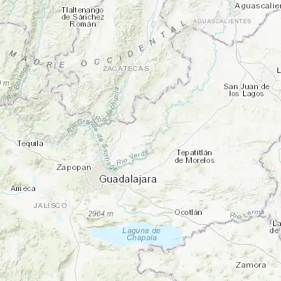 Map showing location of Cuquío (20.930270, -103.027710)