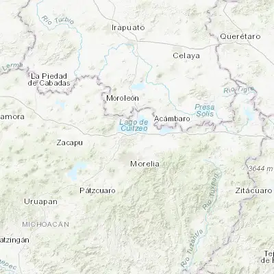 Map showing location of Cuto del Porvenir (19.869760, -101.143390)