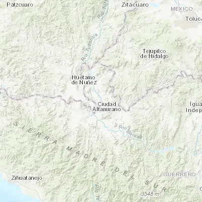 Map showing location of Cutzamala de Pinzón (18.467830, -100.580890)