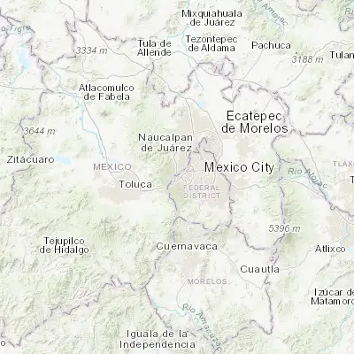Map showing location of Delegación Cuajimalpa de Morelos (19.369200, -99.290890)