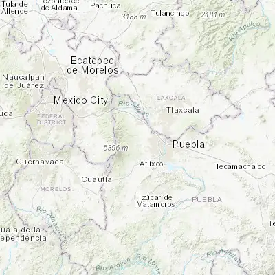 Map showing location of Domingo Arenas (19.139980, -98.456780)