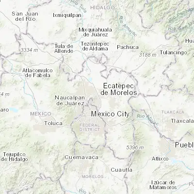 Map showing location of Ecatepec de Morelos (19.604920, -99.060640)