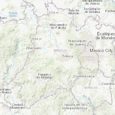 Map showing location of Ejido San Lorenzo Cuauhtenco (19.301390, -99.750280)