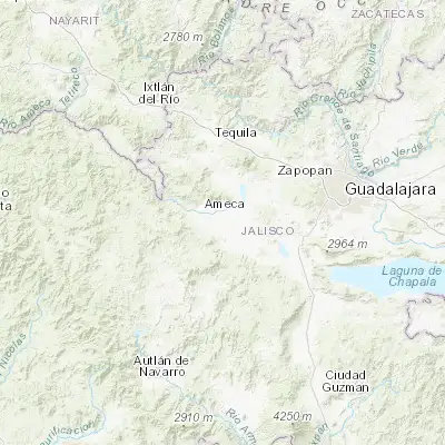 Map showing location of El Cabezón (20.495690, -103.951440)