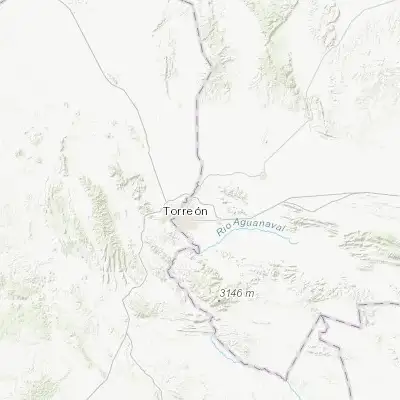Map showing location of El Cambio (25.640480, -103.327100)