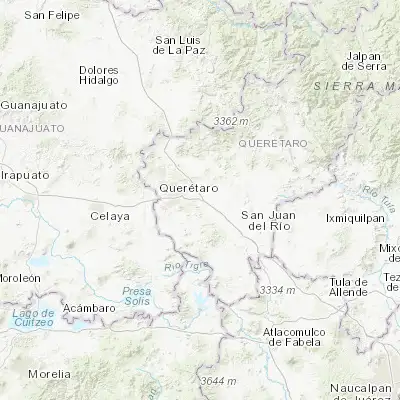 Map showing location of El Colorado (20.561850, -100.245200)