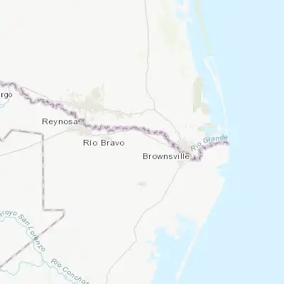Map showing location of El Control (25.958670, -97.812810)