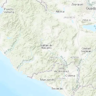 Map showing location of El Grullo (19.806030, -104.218050)