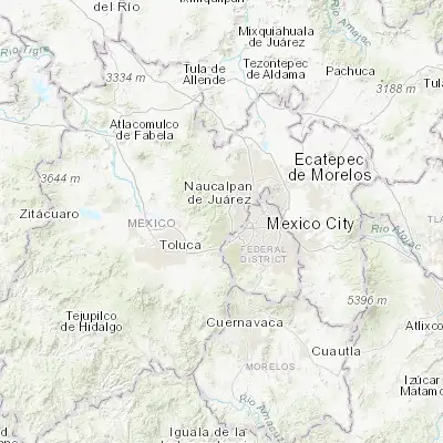 Map showing location of El Hielo (19.425830, -99.355560)