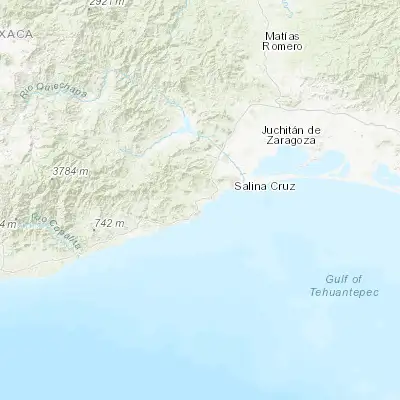 Map showing location of El Morro (16.097450, -95.379060)