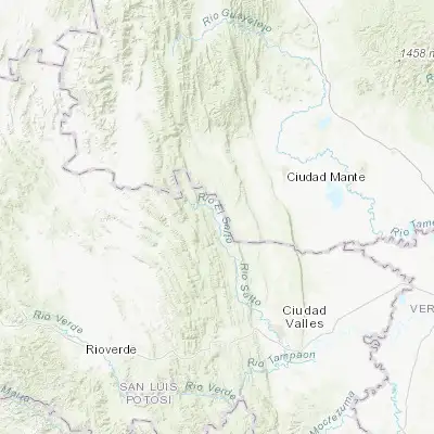 Map showing location of El Naranjo (22.525970, -99.329680)