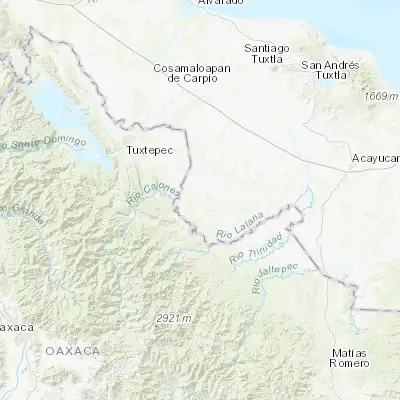Map showing location of El Nigromante (17.764720, -95.757220)