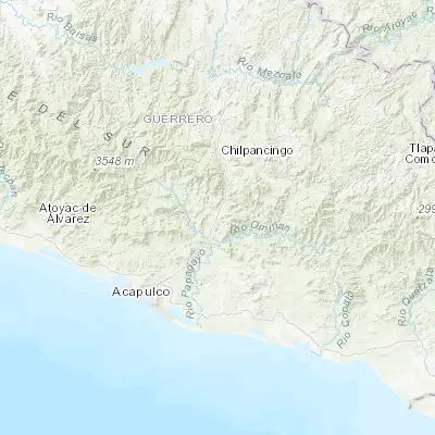 Map showing location of El Ocotito (17.246030, -99.515250)